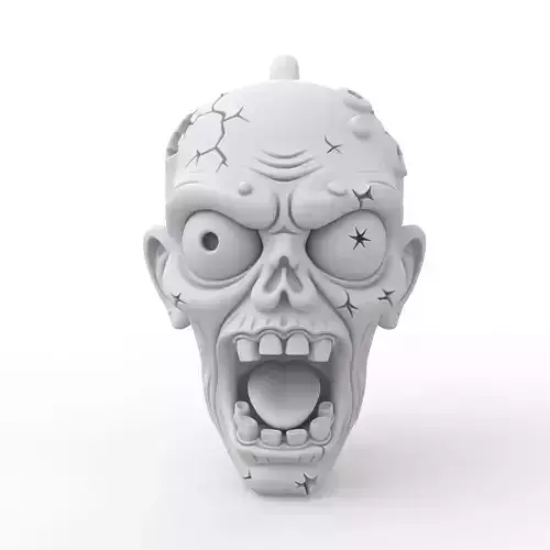 Zombie Keychain 3D Print Model
