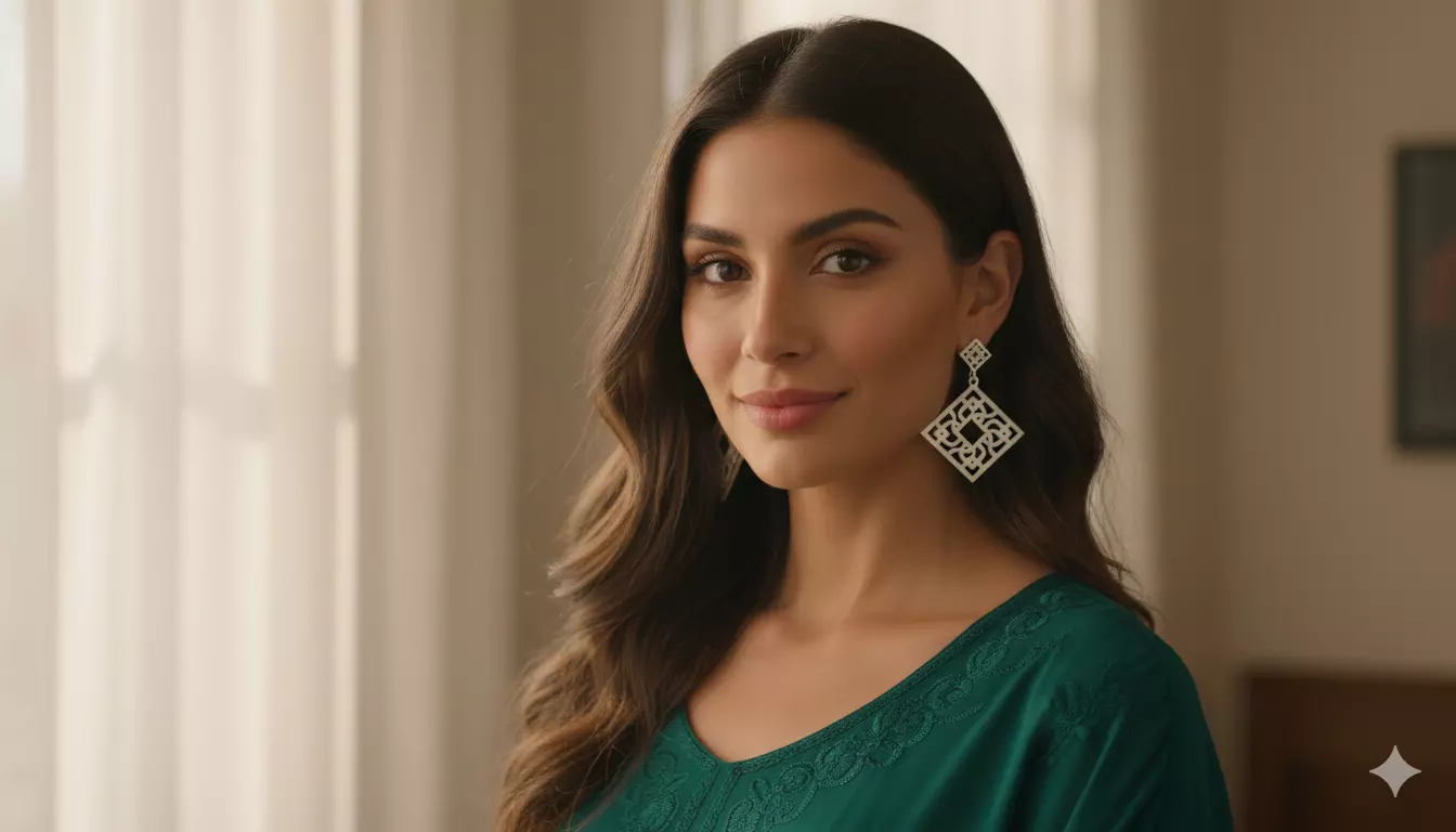 Geometric Square Pendant Art 3D model_0