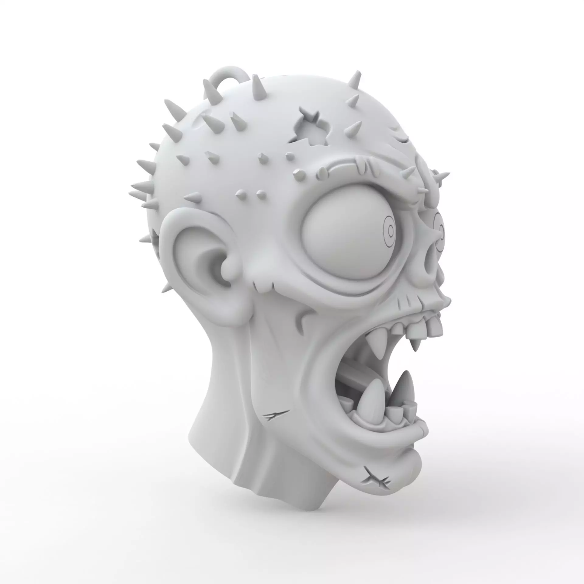 Zombie Keychain 3D Print Model 3D print model_5