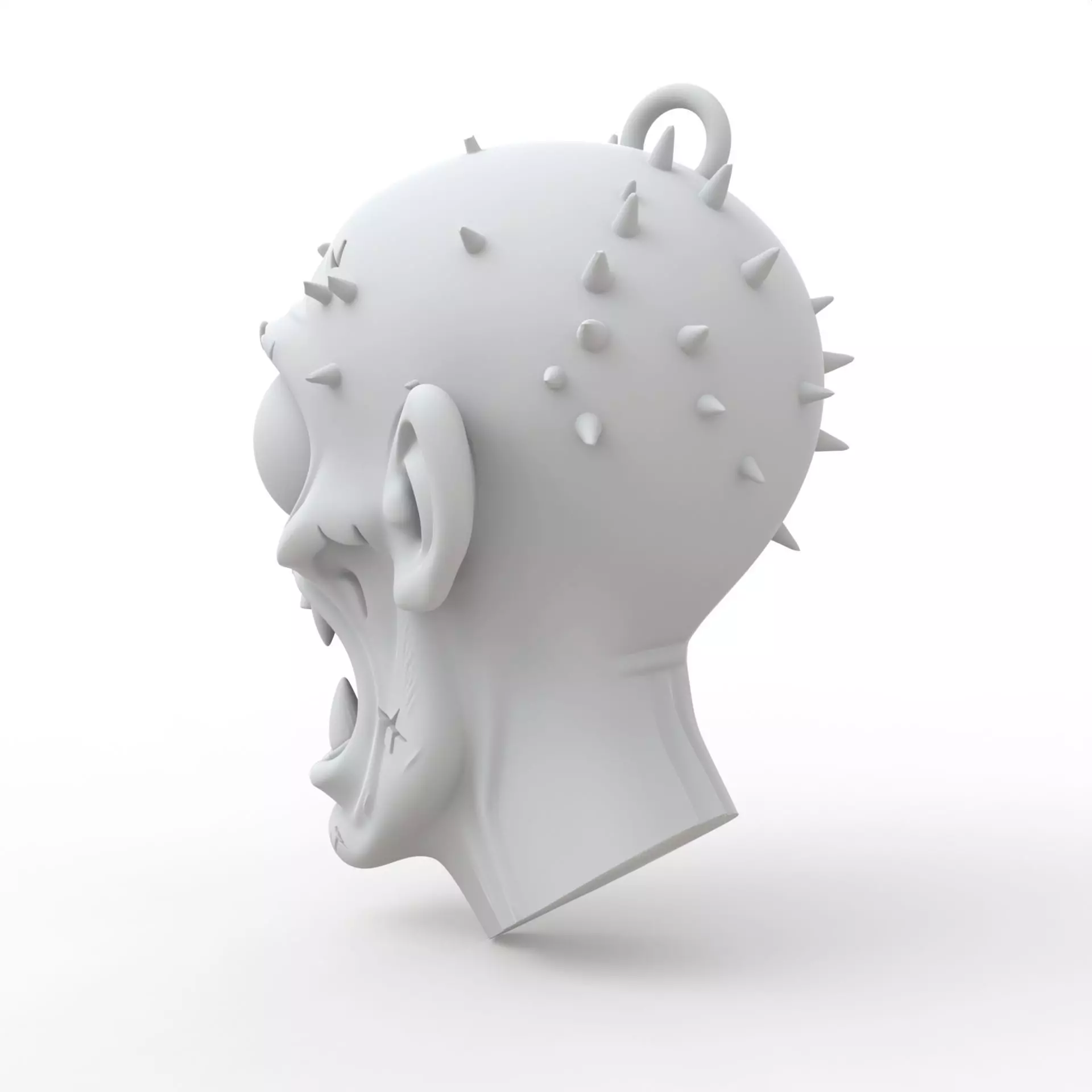 Zombie Keychain 3D Print Model 3D print model_1