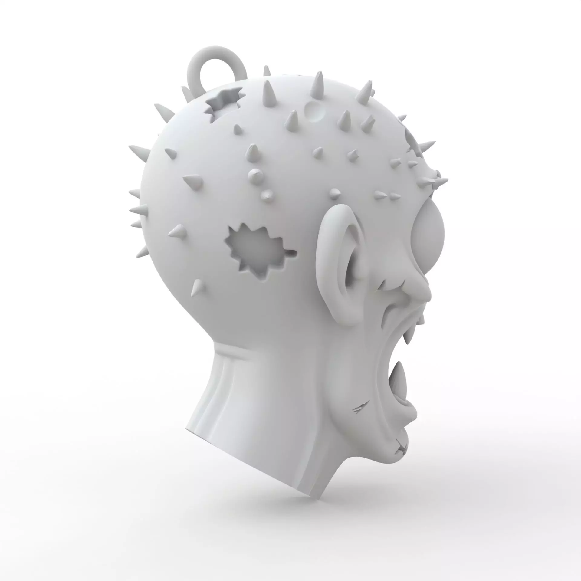 Zombie Keychain 3D Print Model 3D print model_4