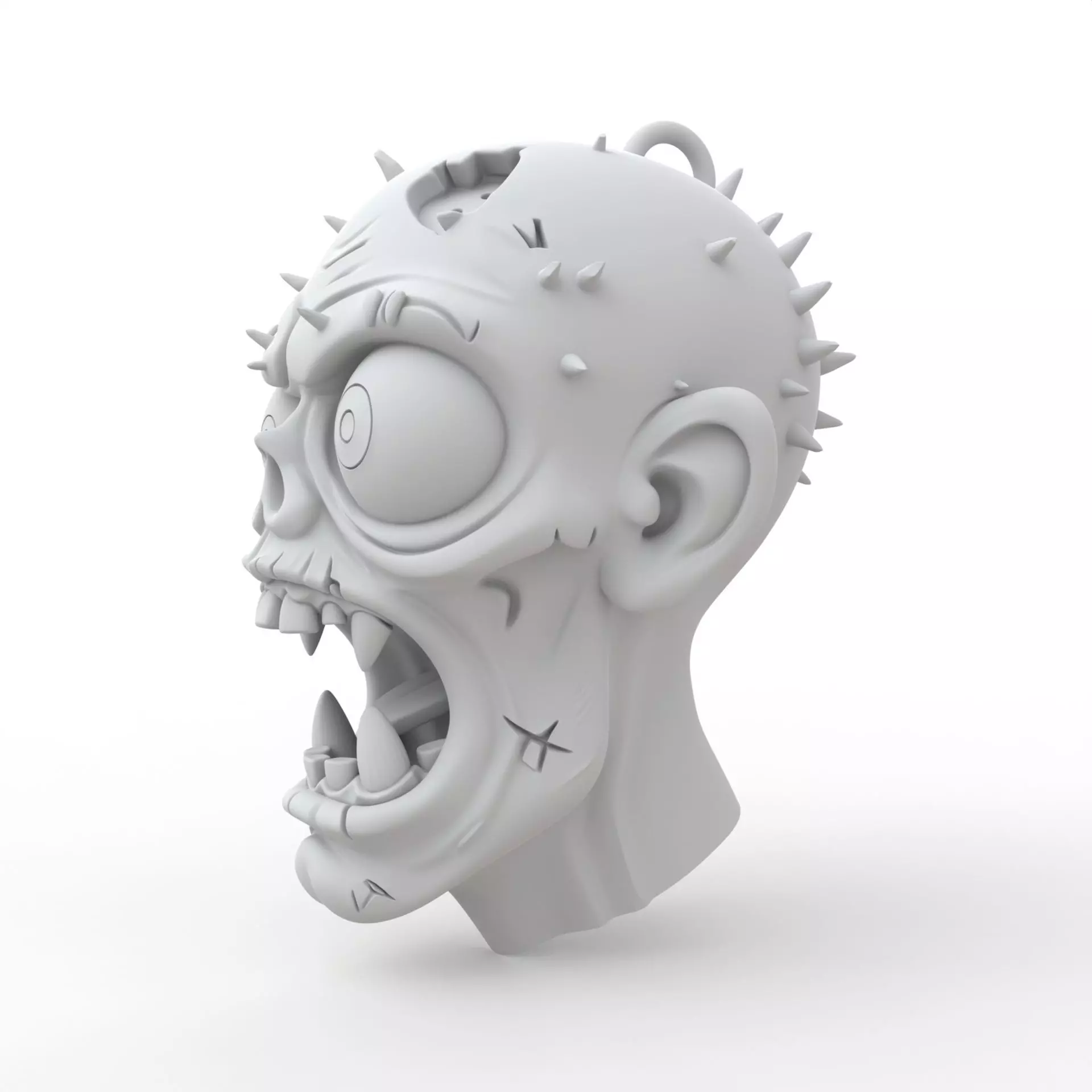 Zombie Keychain 3D Print Model 3D print model_3