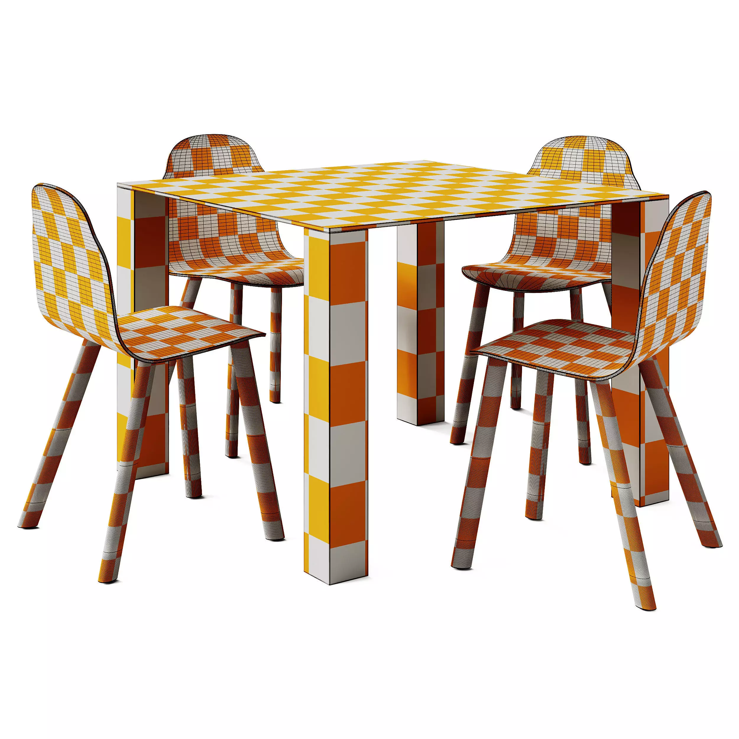 Adularia Glass Table and Boby Chair 3D model_6