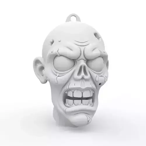 Zombie Keychain 3D Print Model