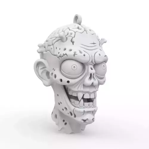Zombie Keychain 3D Print Model