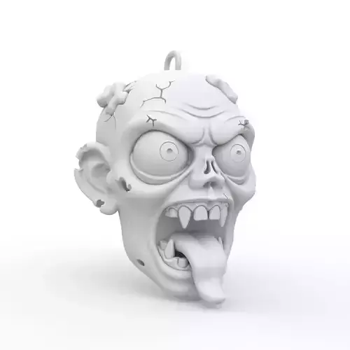 Zombie Keychain 3D Print Model