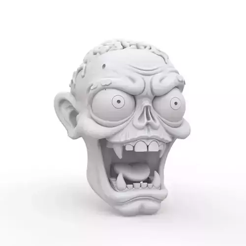 Zombie Keychain 3D Print Model