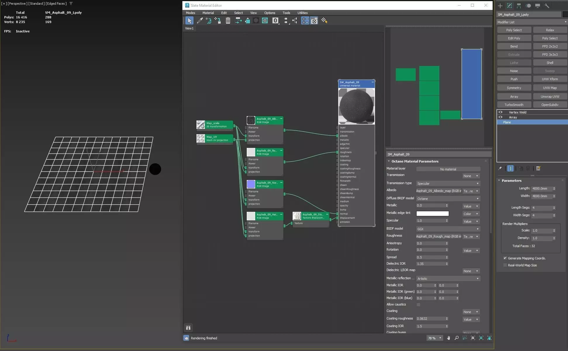 Asphalt 09 PBR Low-poly 3D model_10