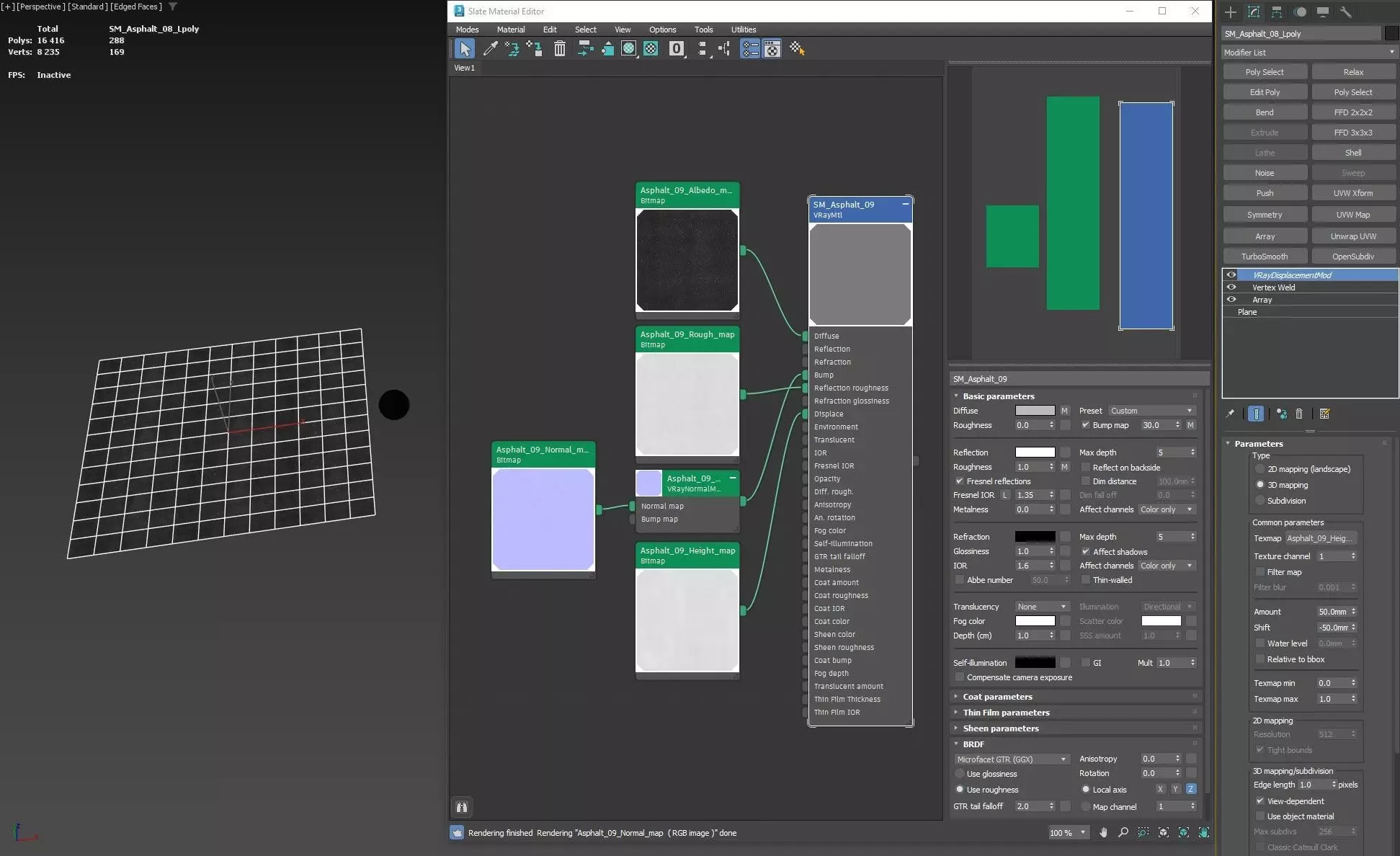 Asphalt 09 PBR Low-poly 3D model_9