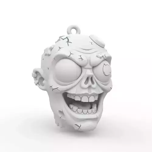 Zombie Keychain 3D Print Model