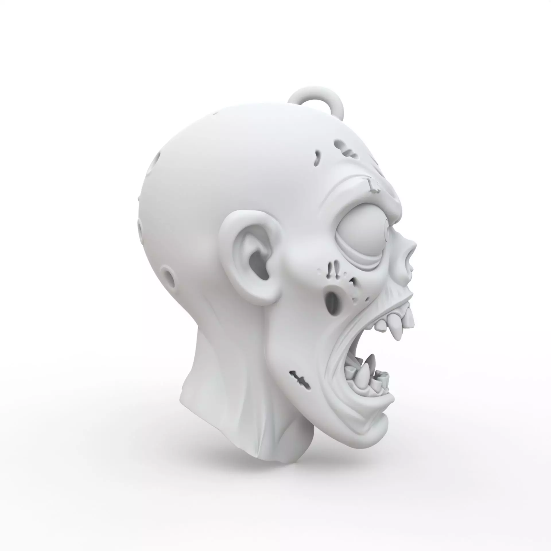 Zombie Keychain 3D Print Model 3D print model_5