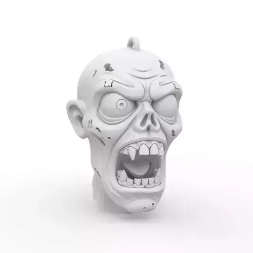 Zombie Keychain 3D Print Model