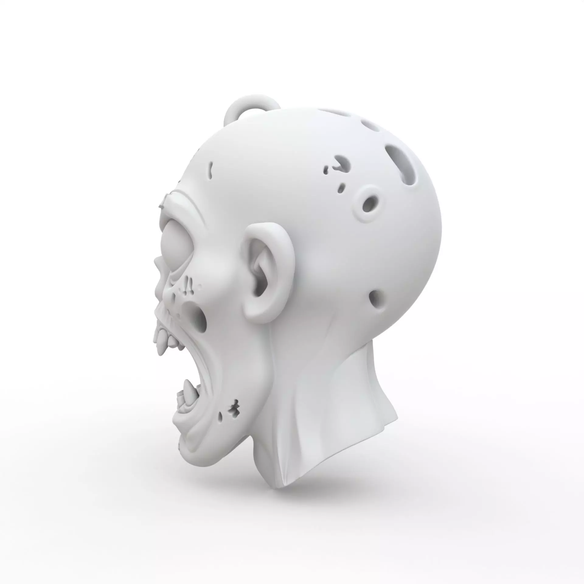 Zombie Keychain 3D Print Model 3D print model_2