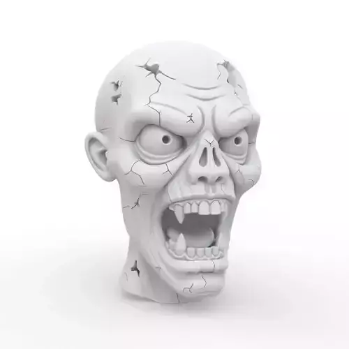 Zombie Keychain 3D Print Model