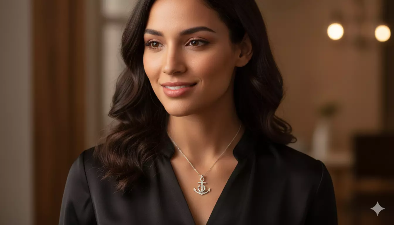 Anchor Pendant Art 3D model_4