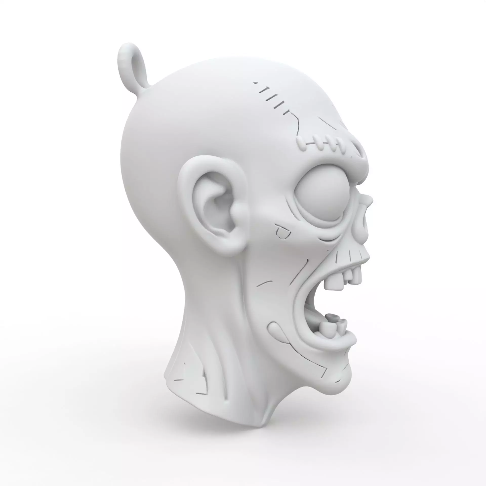 Zombie Keychain 3D Print Model 3D print model_5