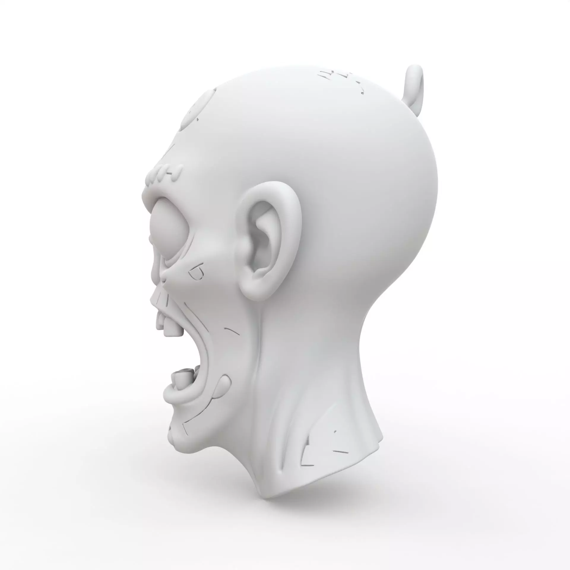 Zombie Keychain 3D Print Model 3D print model_2