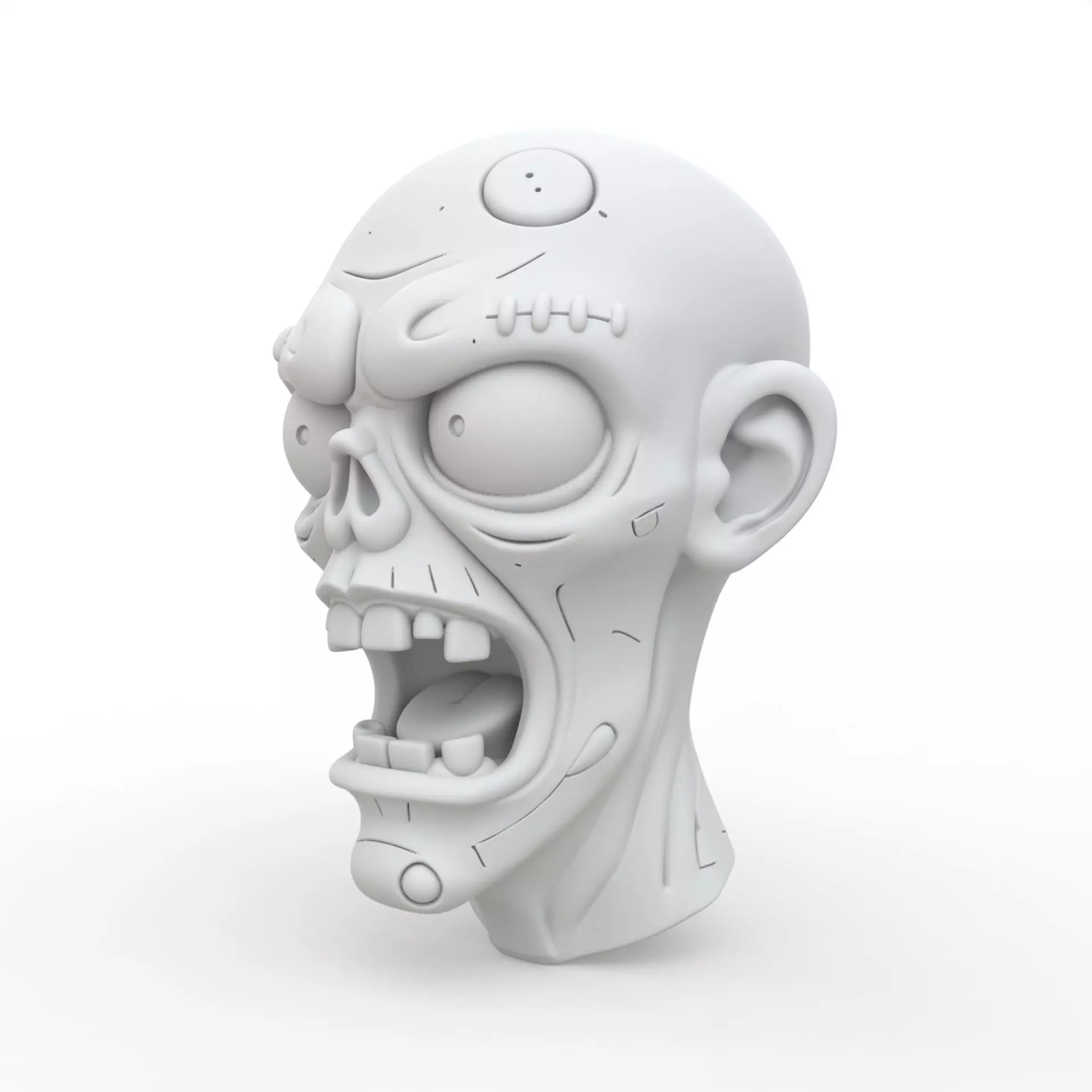 Zombie Keychain 3D Print Model 3D print model_1