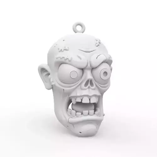 Zombie Keychain 3D Print Model