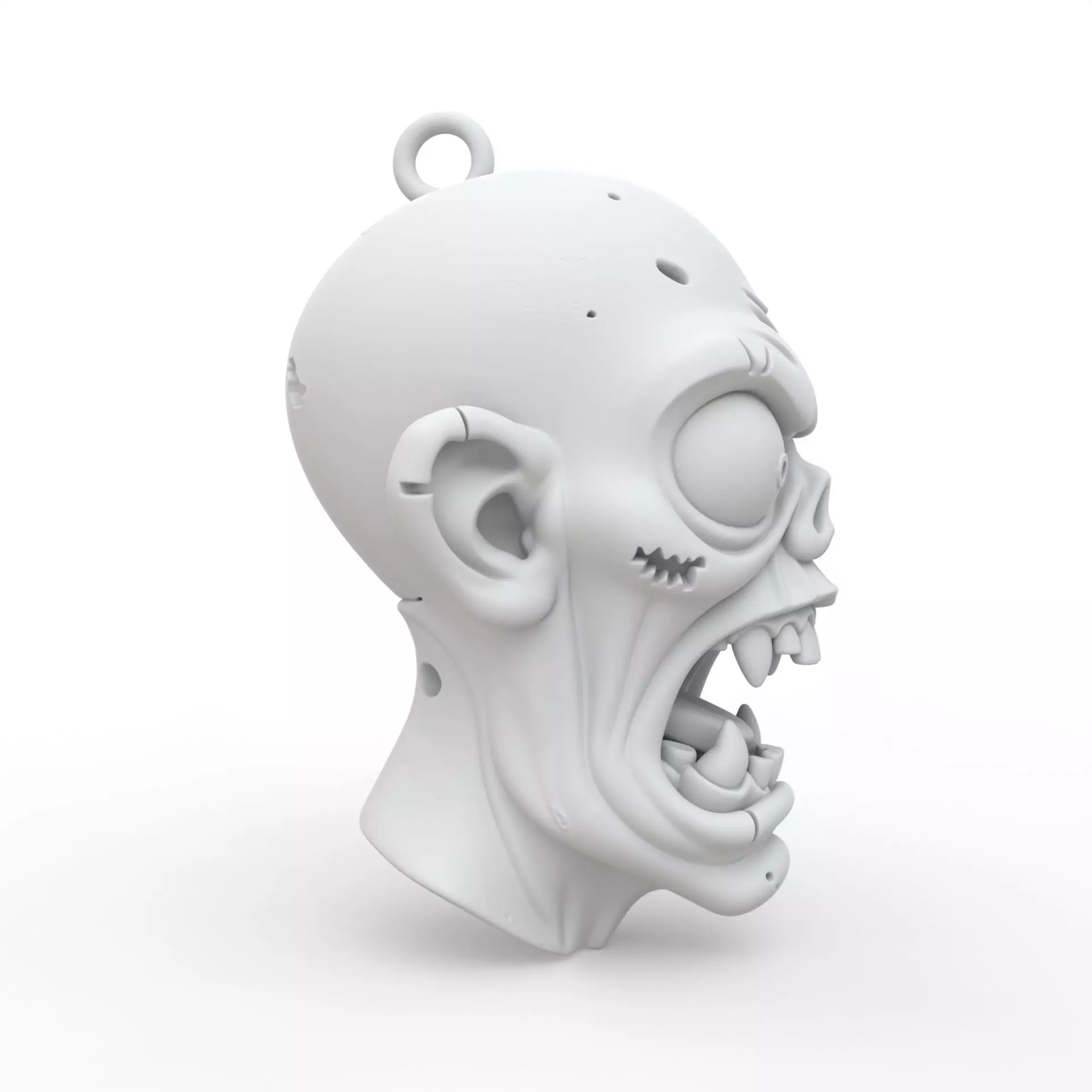 Zombie Keychain 3D Print Model 3D print model_5