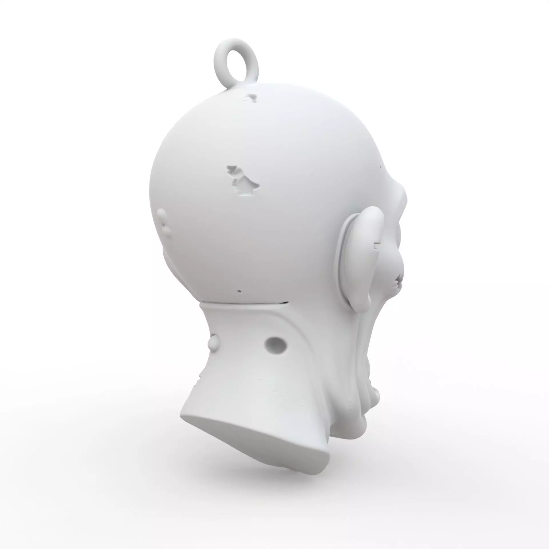 Zombie Keychain 3D Print Model 3D print model_4