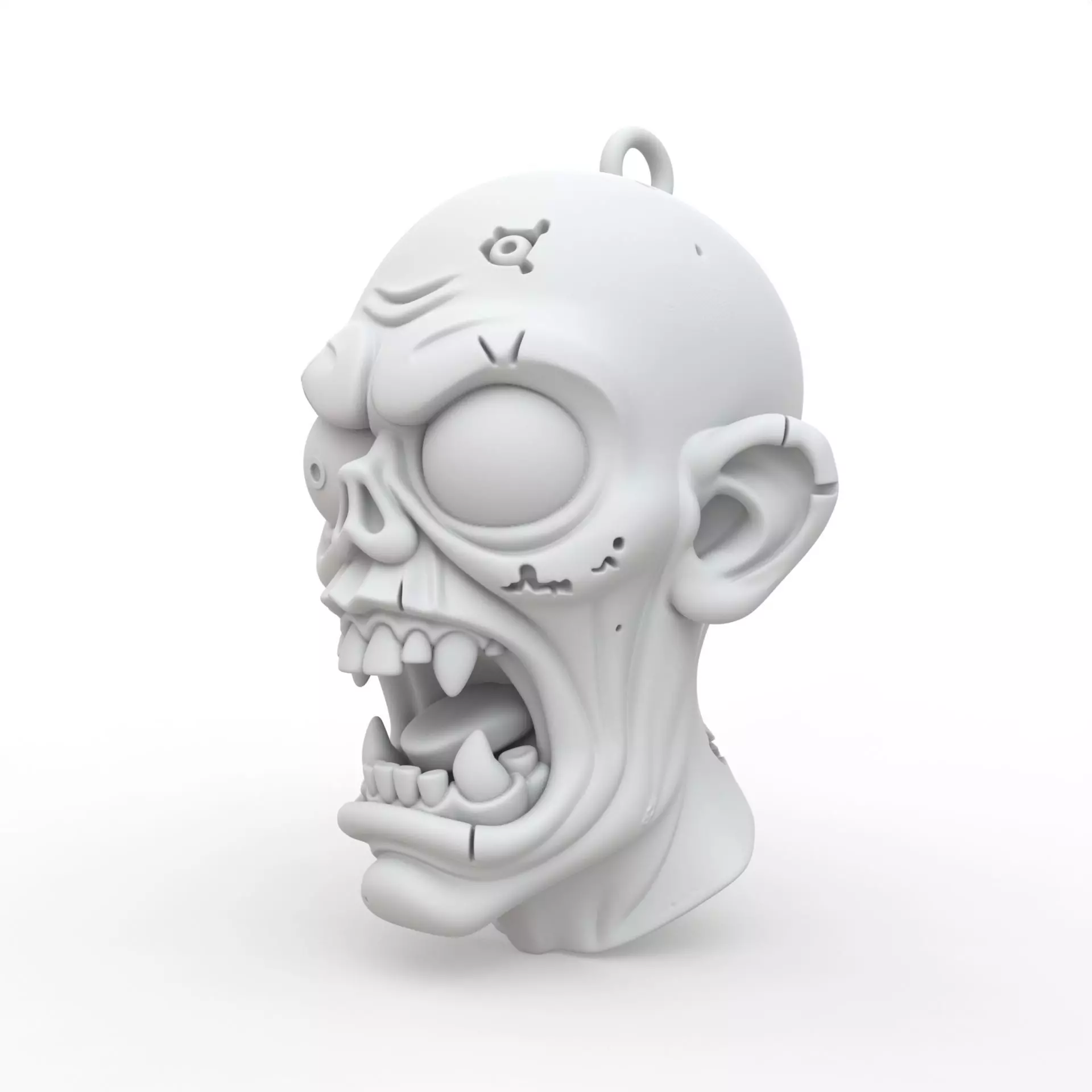 Zombie Keychain 3D Print Model 3D print model_1