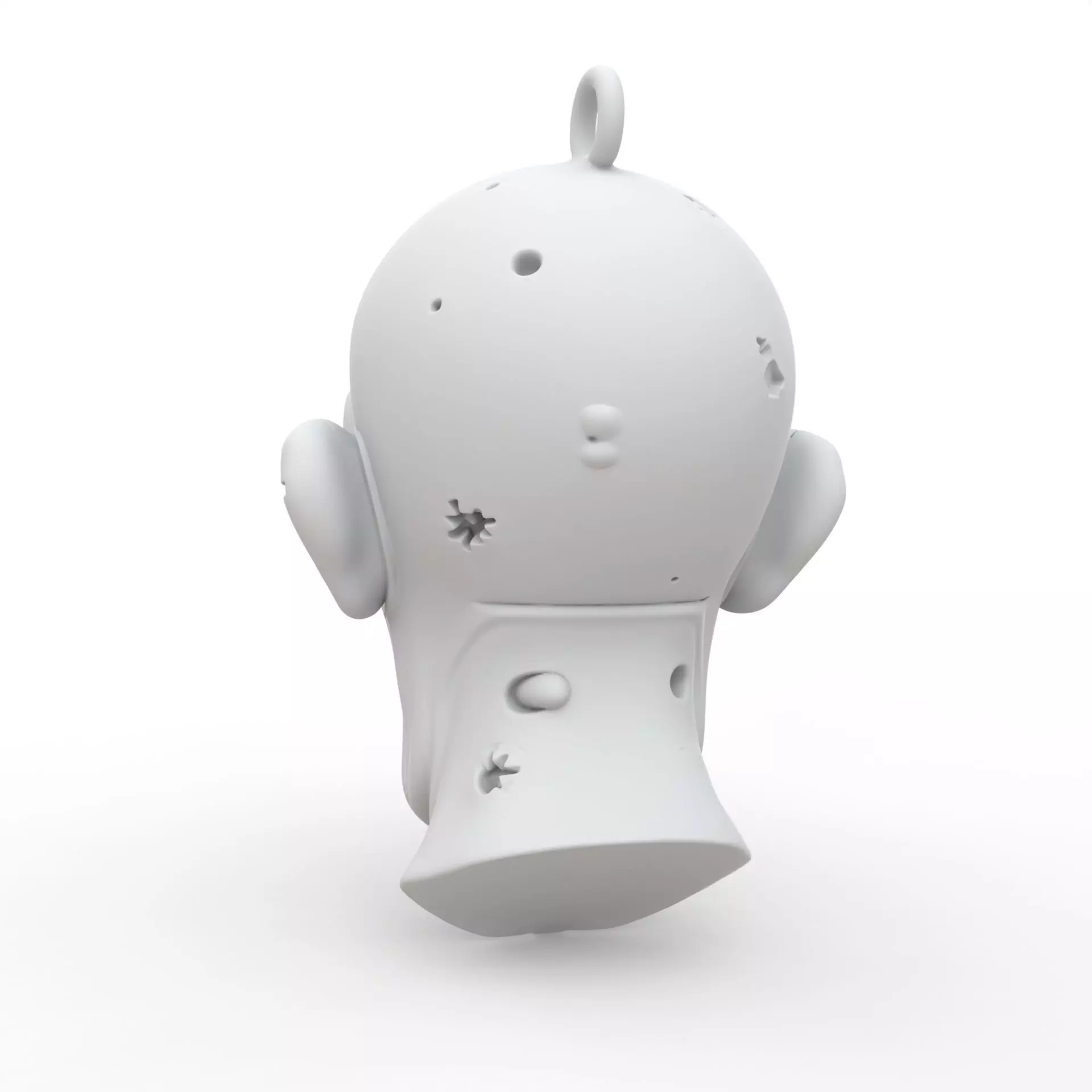 Zombie Keychain 3D Print Model 3D print model_3