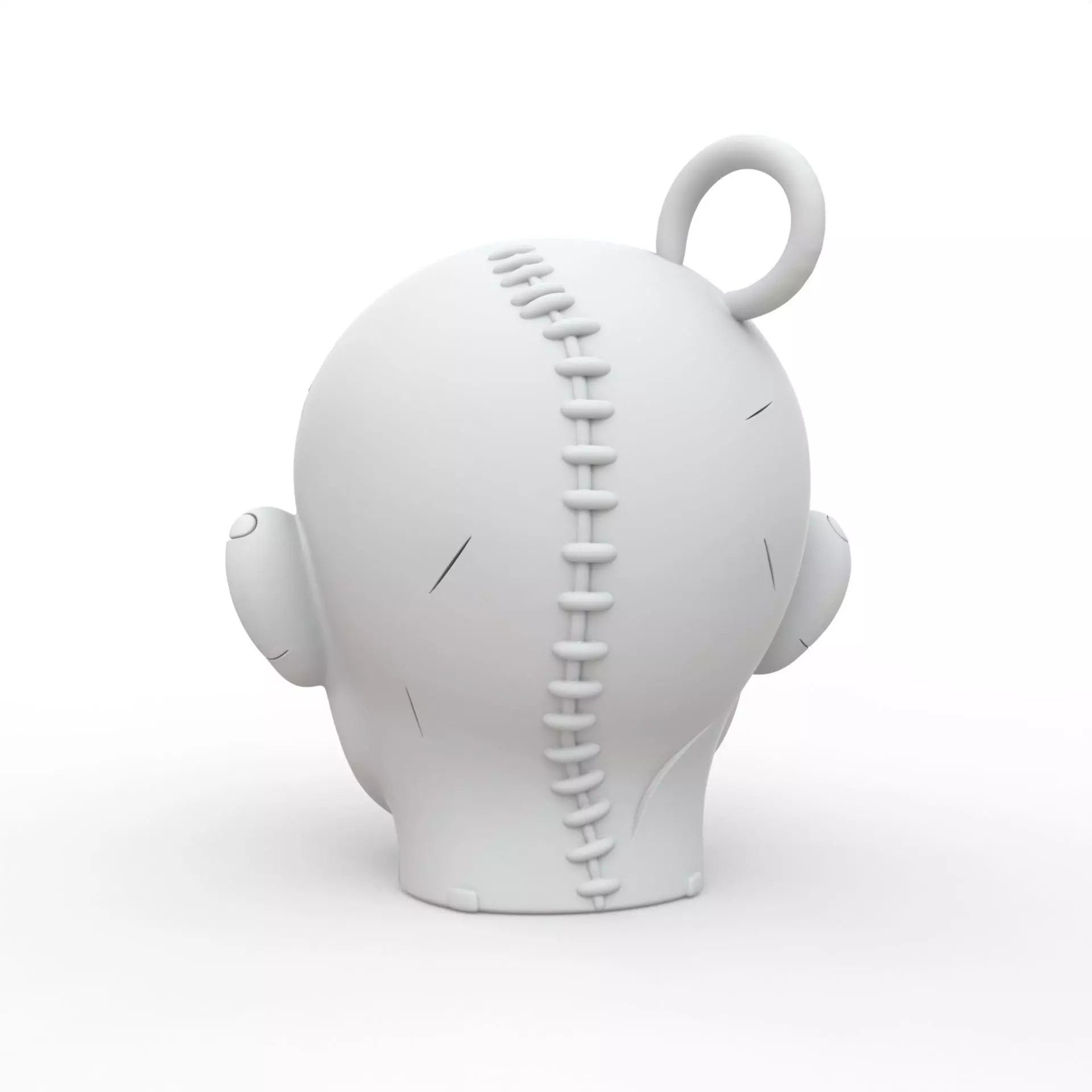 Zombie Keychain 3D Print Model 3D print model_3