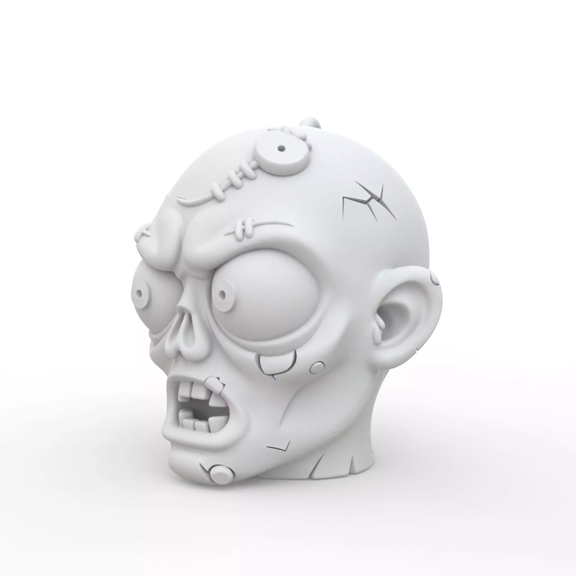 Zombie Keychain 3D Print Model 3D print model_1