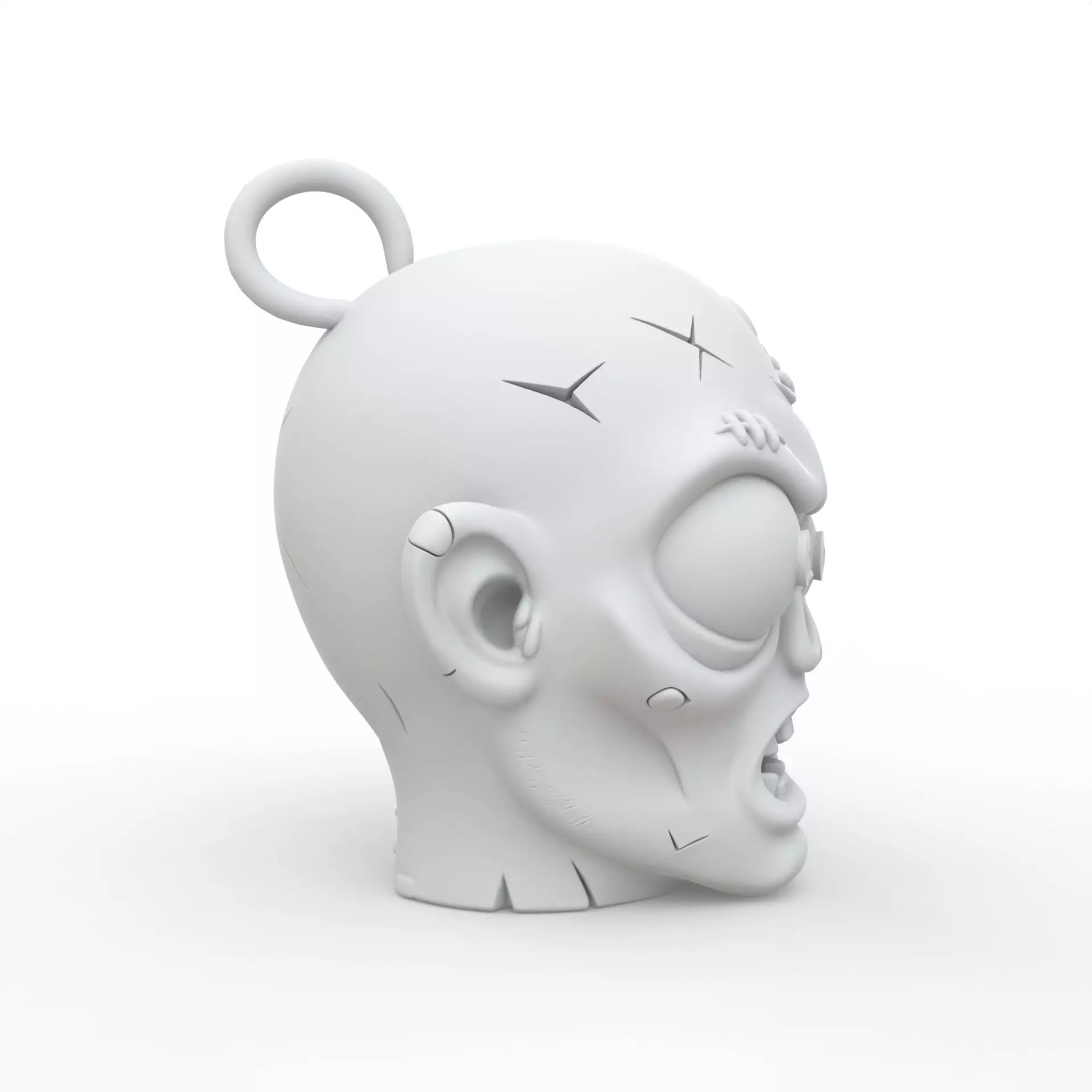 Zombie Keychain 3D Print Model 3D print model_5