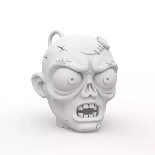 Zombie Keychain 3D Print Model