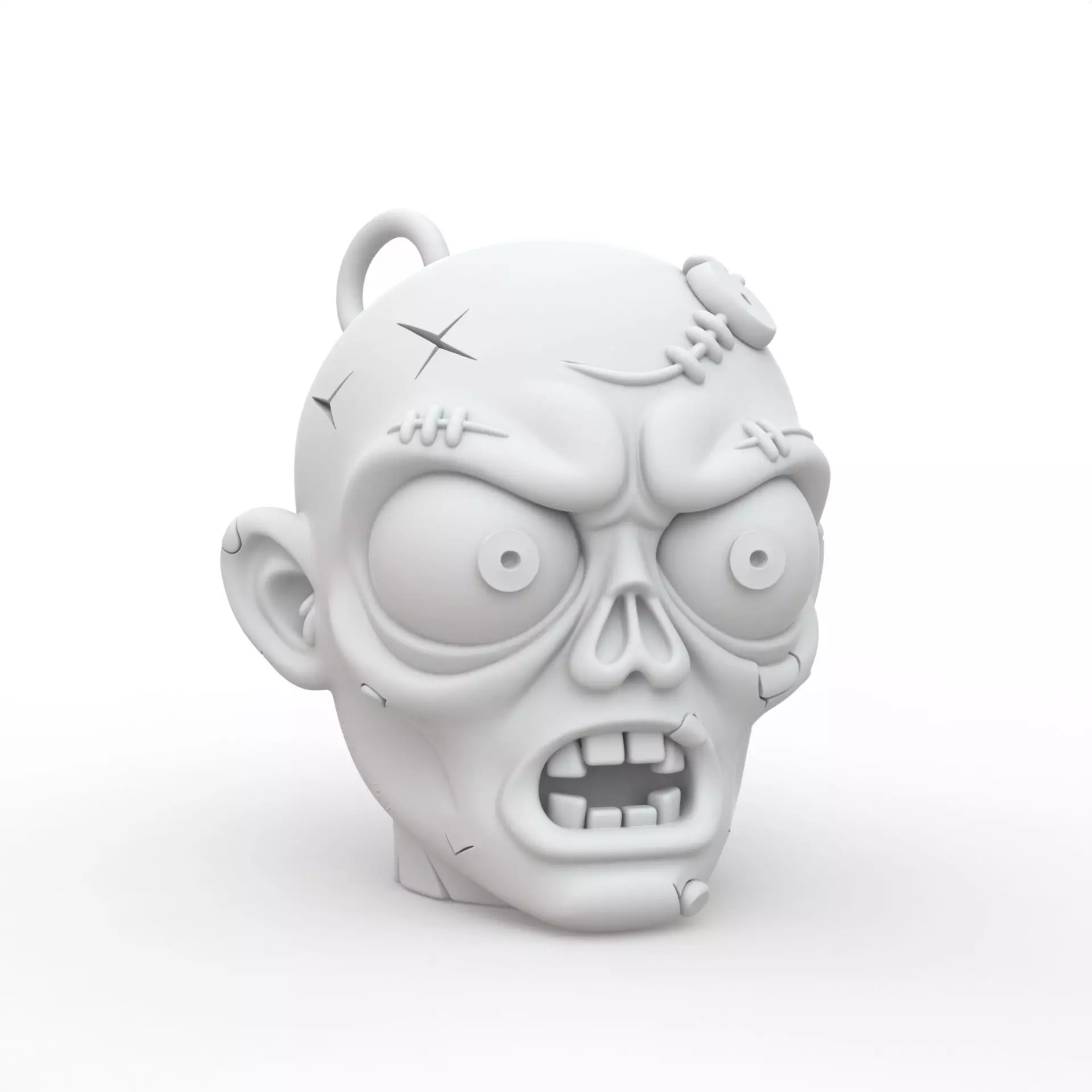 Zombie Keychain 3D Print Model 3D print model_0
