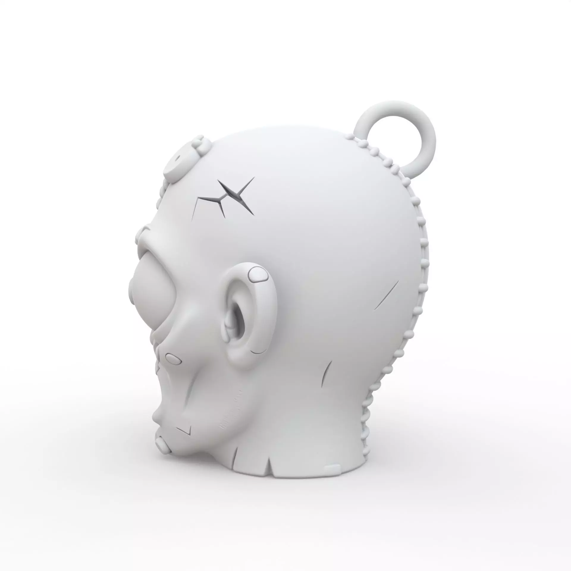 Zombie Keychain 3D Print Model 3D print model_2