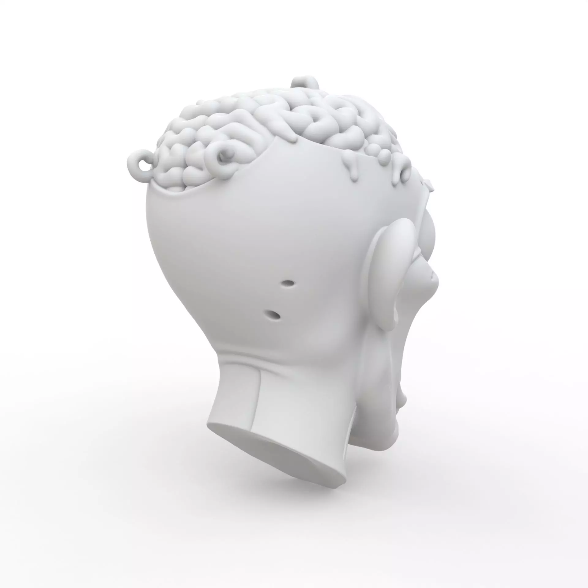 Zombie Keychain 3D Print Model 3D print model_4