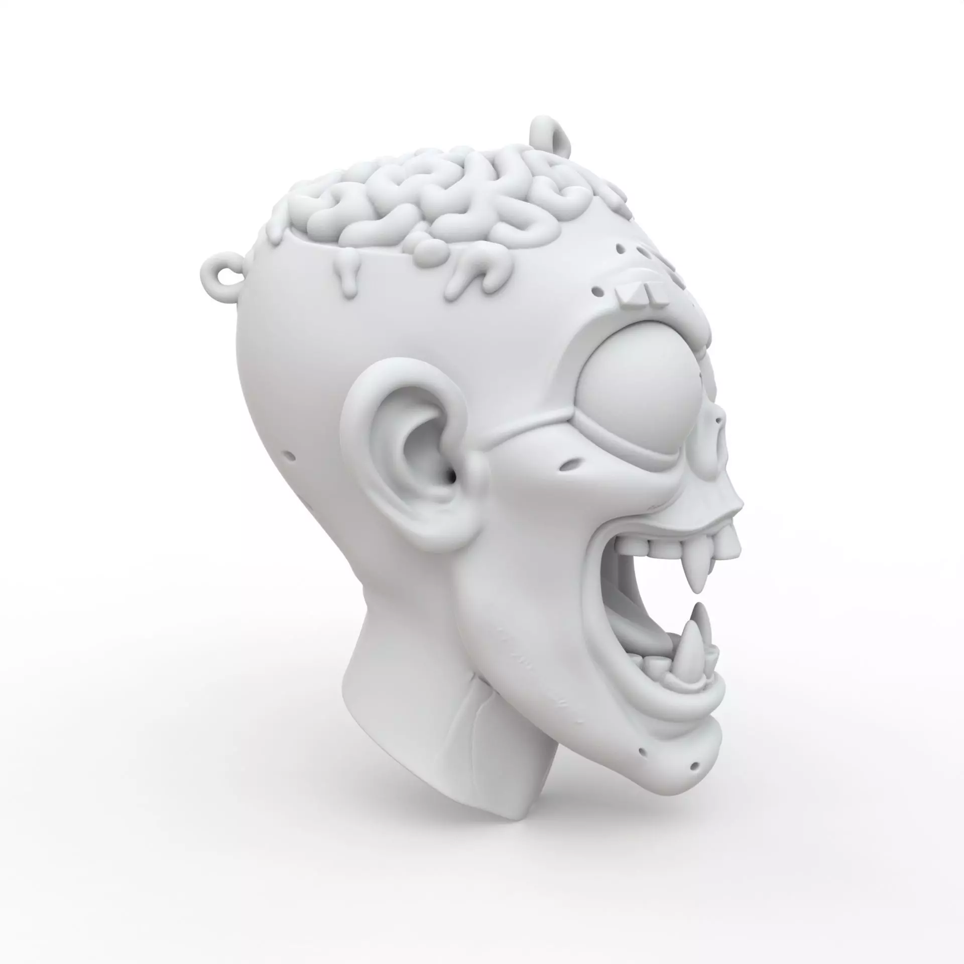 Zombie Keychain 3D Print Model 3D print model_5