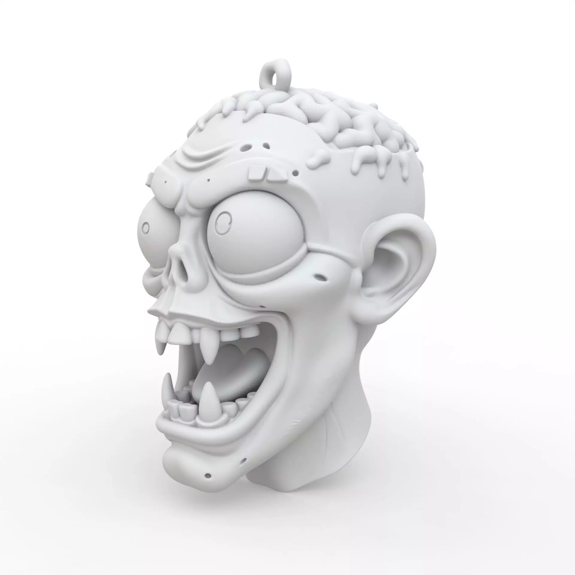 Zombie Keychain 3D Print Model 3D print model_1