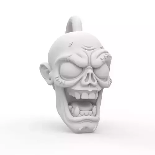 Zombie Keychain 3D Print Model
