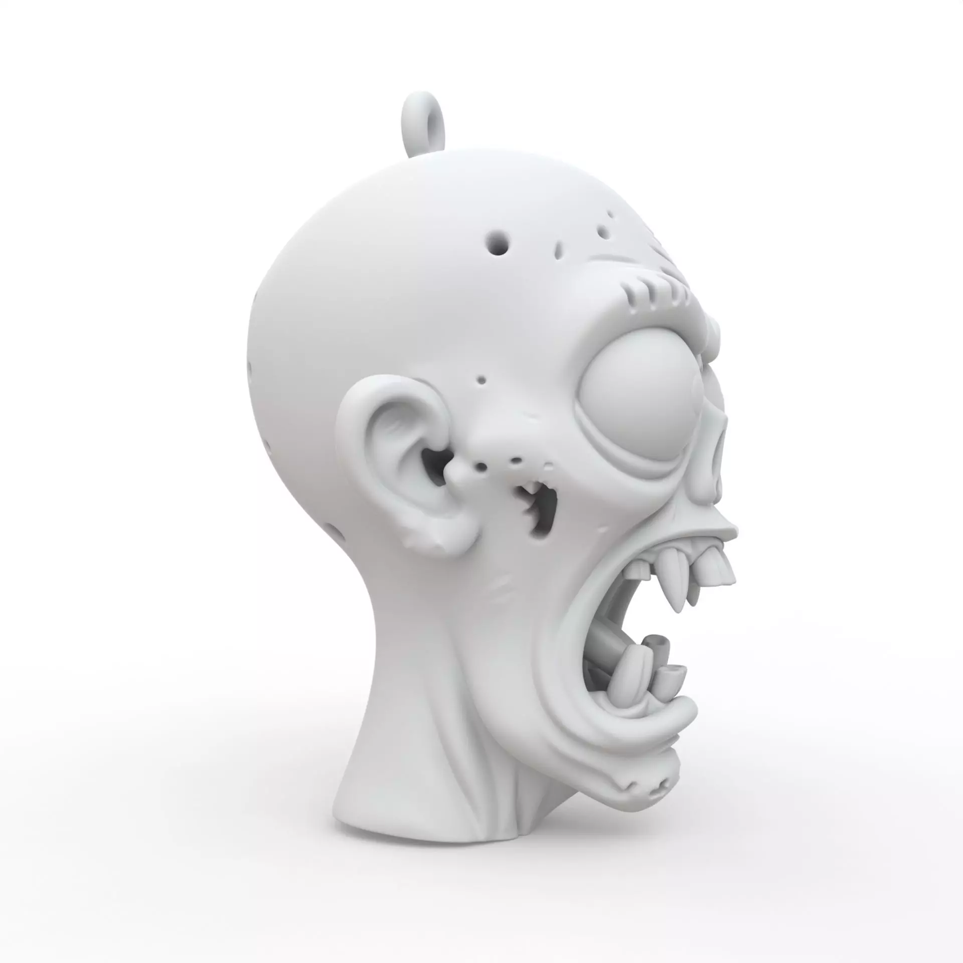 Zombie Keychain 3D Print Model 3D print model_5