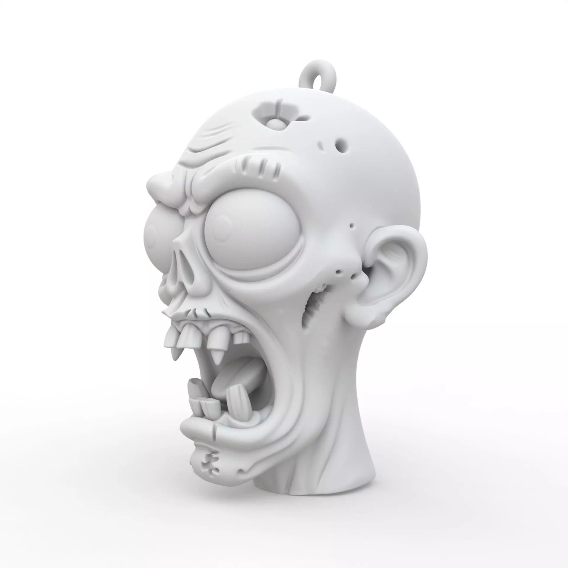 Zombie Keychain 3D Print Model 3D print model_1