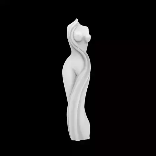 Abstract Goddess Sculpture 3D Print Model