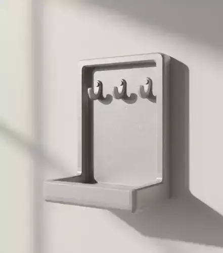 Compact Jewelry Holder 3D Print Model