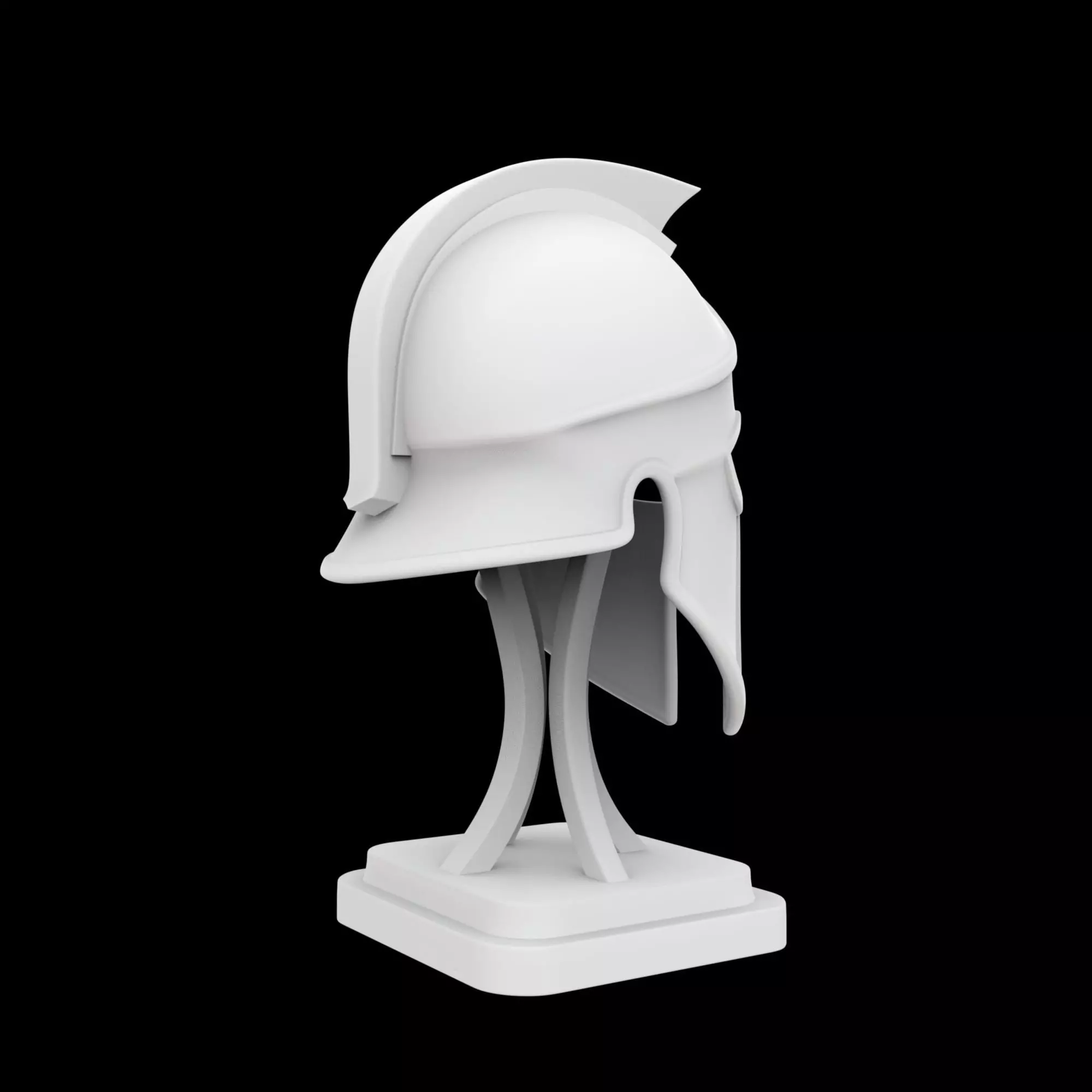 Cyber Dragon Head 3D Print Model 3D print model_3