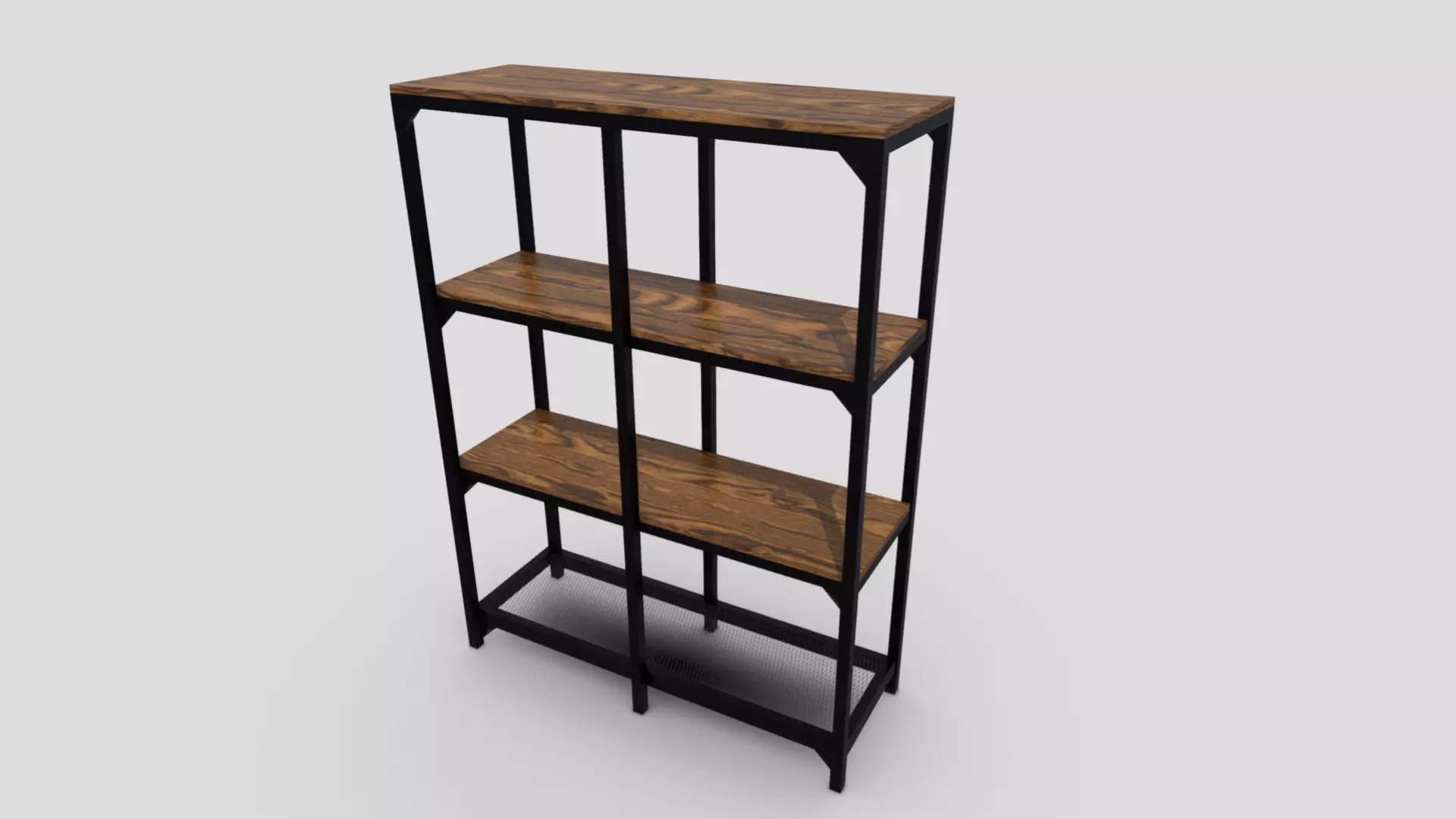 Shelving Unit Low-poly 3D model
