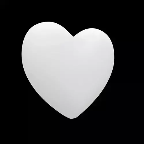 Minimal Heart Decor 3D Print Model