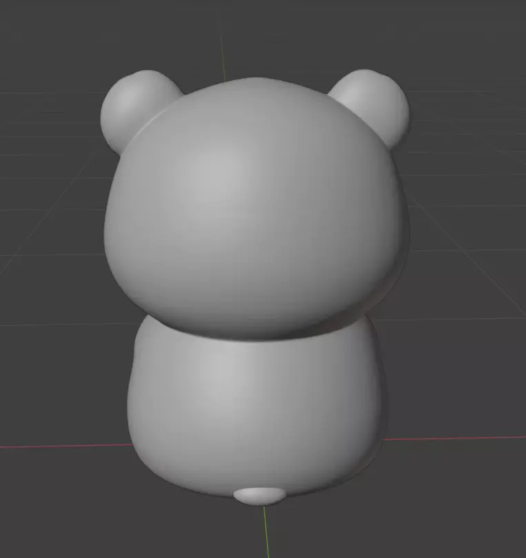 cute panda 3D print model_3