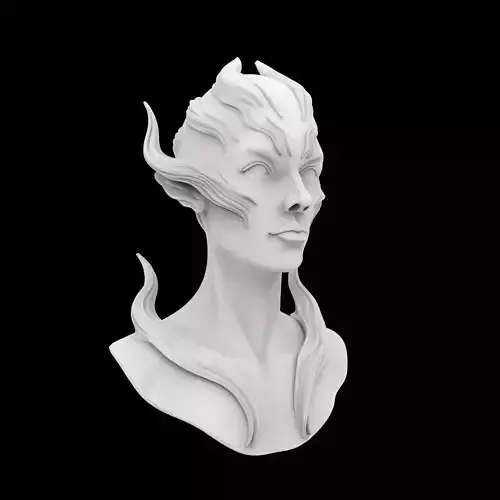 Spirit Guardian Bust 3D Print Model