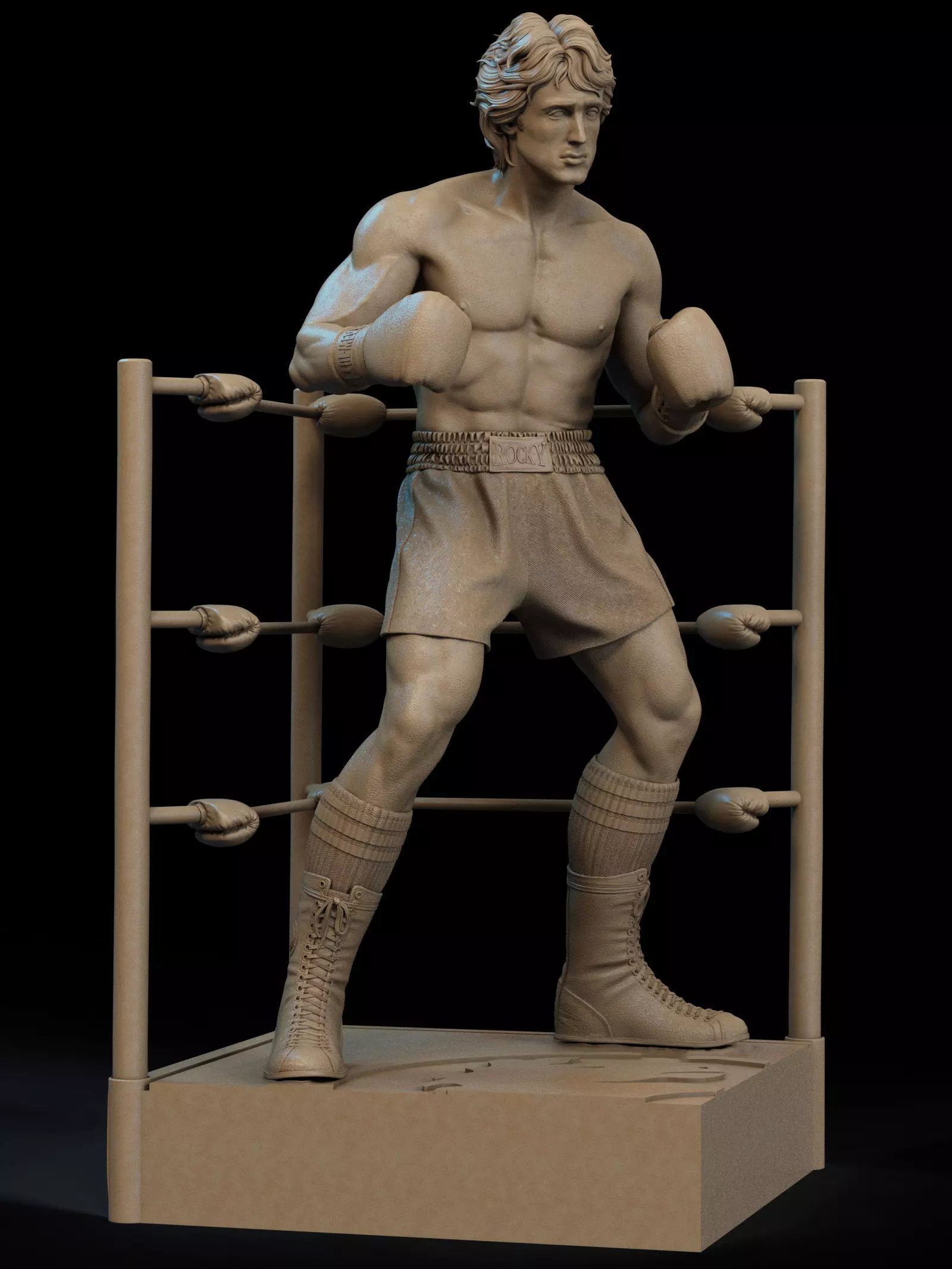 Rocky Balboa 3D Print 3D print model_9