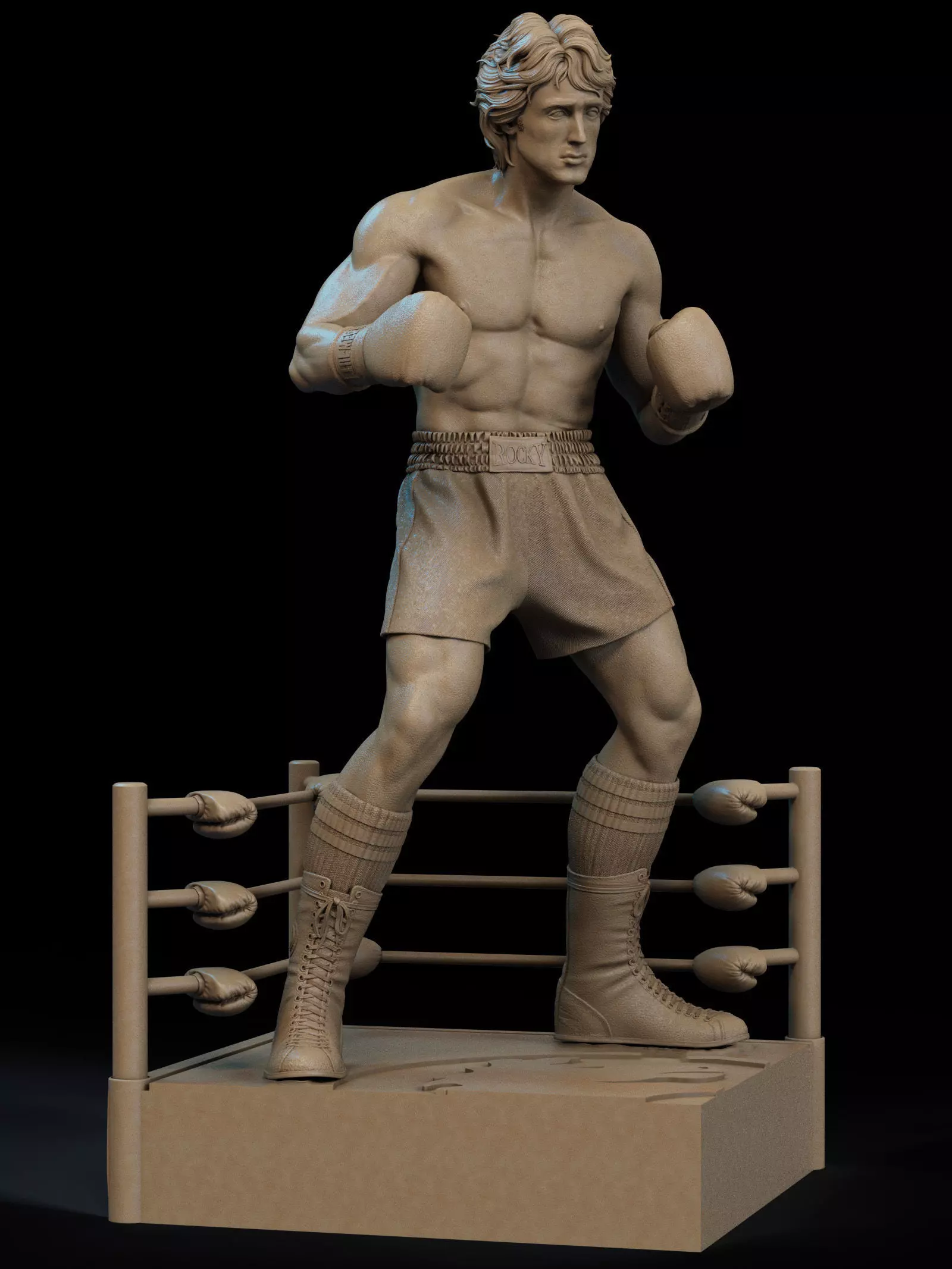 Rocky Balboa 3D Print 3D print model_10