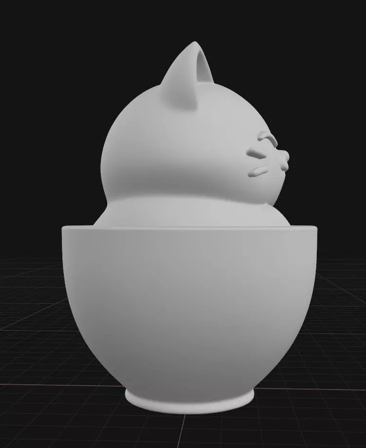 kitten in a teacup 3D print model_4