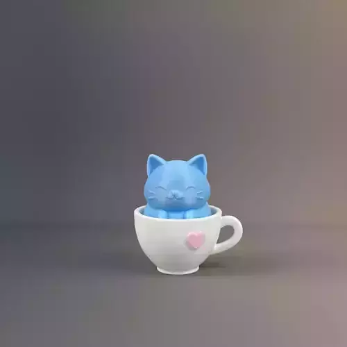 kitten in a teacup